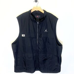 Jordan | Jump-man Men's Black Tactical Utility Vest | Black | Side Pockets | XXL